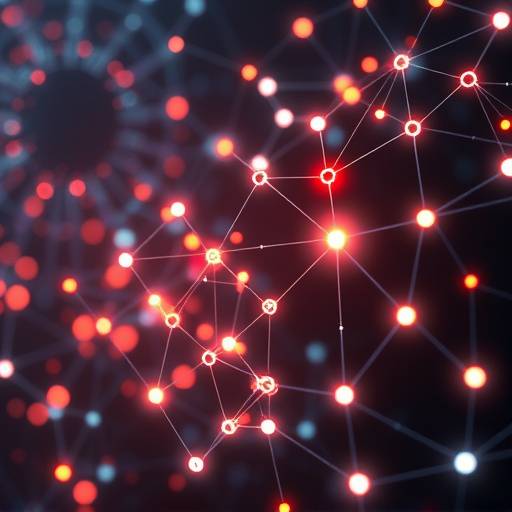 An abstract image representing artificial intelligence, with interconnected nodes and circuits.